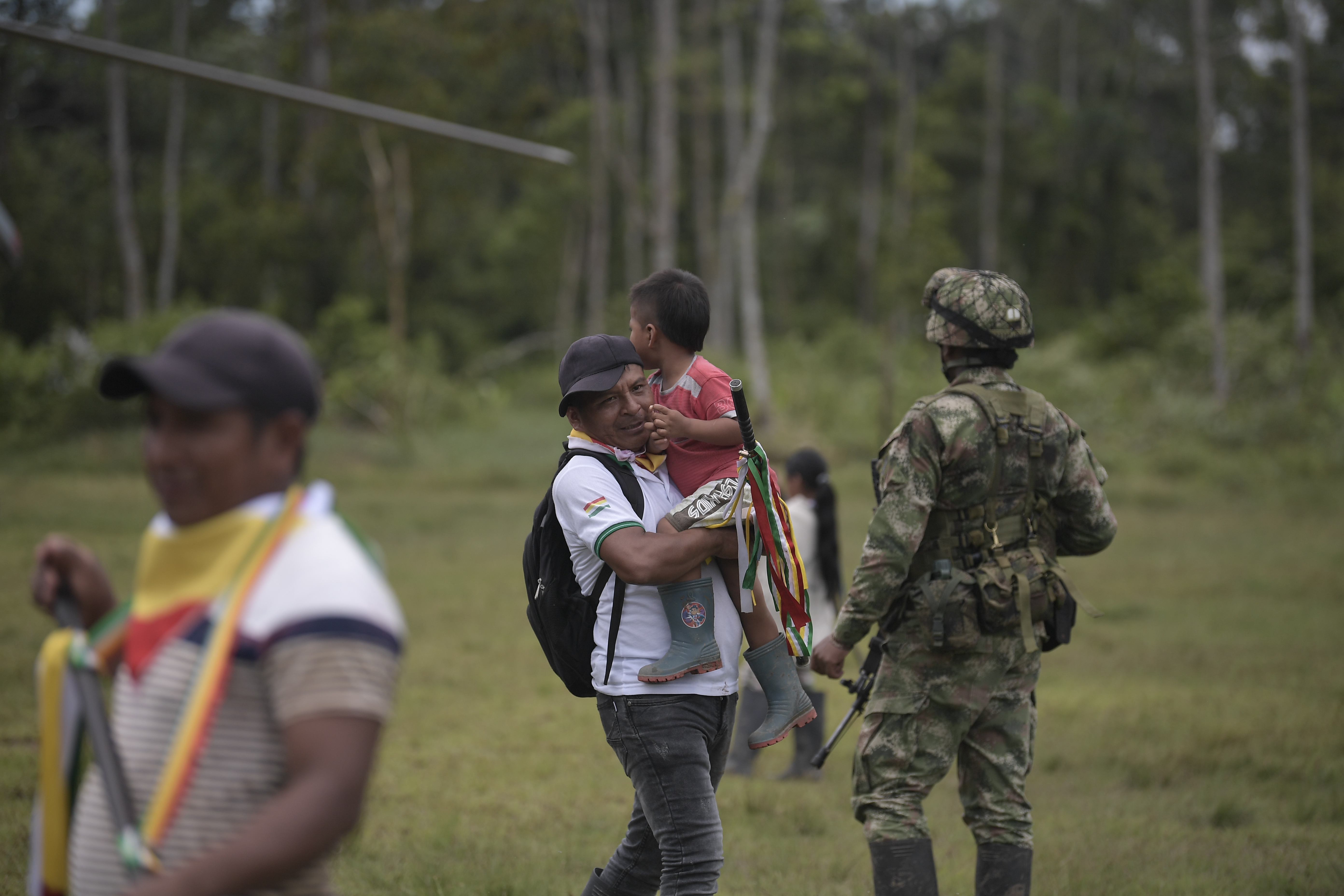 Comunidad indígena del resguardo Inda Sabaleta, en el municipio de Llorente (Tumaco, Nariño).