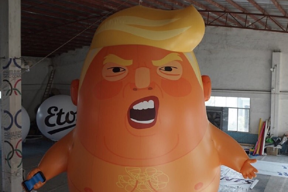 Este es el globo del «Bebé Trump» que volará sobre Londres el próximo viernes