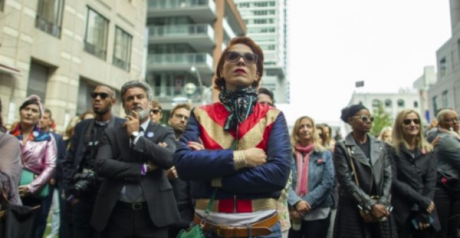 Las mujeres marcharon contra la discriminación en el Festival Internacional de Cine de Toronto