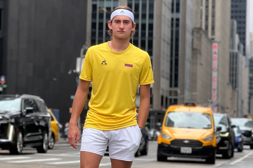 Miguel Tobón, la joven promesa del tenis colombiano