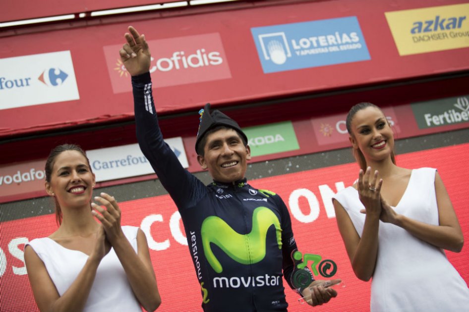 Nairo Quintana, lider del Movistar Team. Foto: AFP