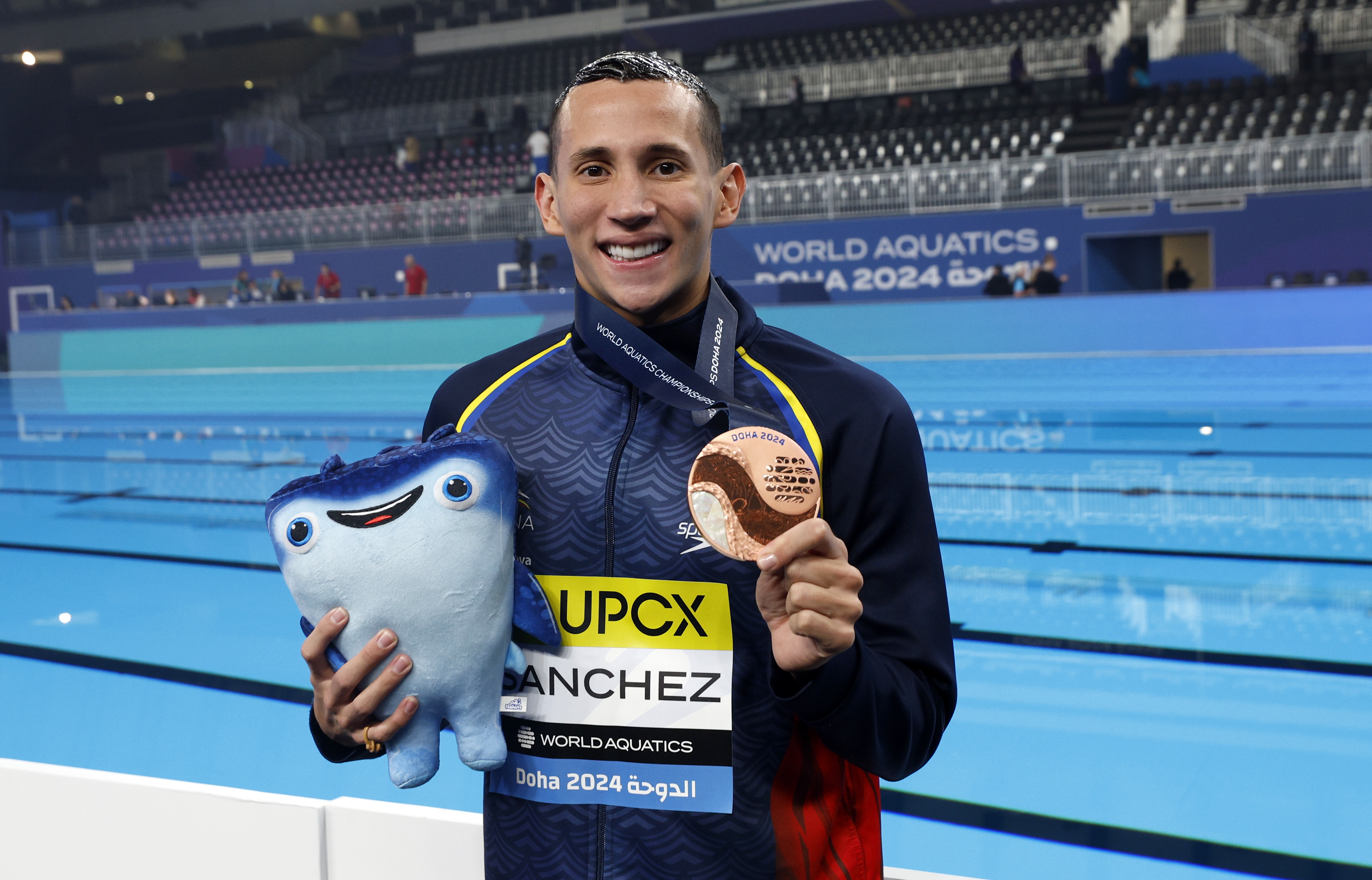 Gustavo Sánchez se llevó la medalla de bronce en el Mundial de natación artística