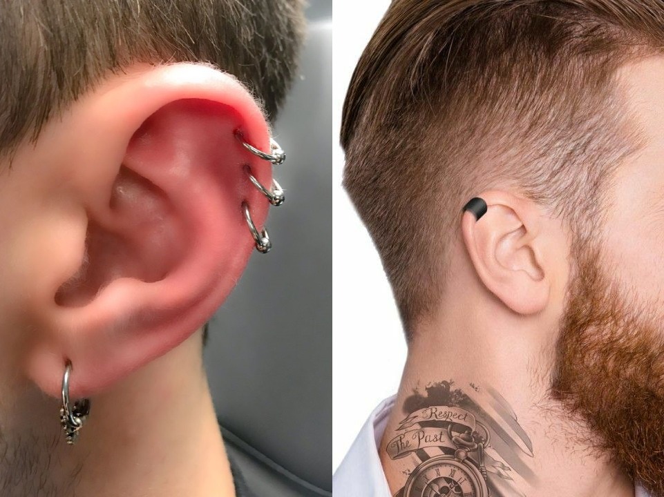 Piercing Hombre Oreja Izquierda O Derecha