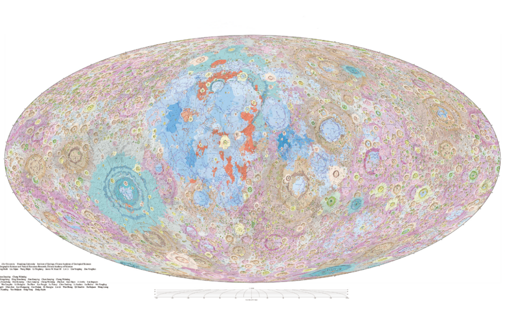 Este es el primer atlas geológico en alta definición de la Luna