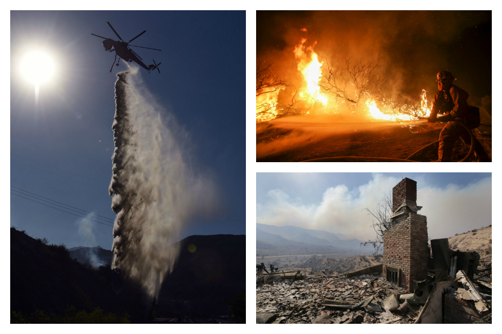 Las impactantes imágenes del desastre ambiental por un incendio en California