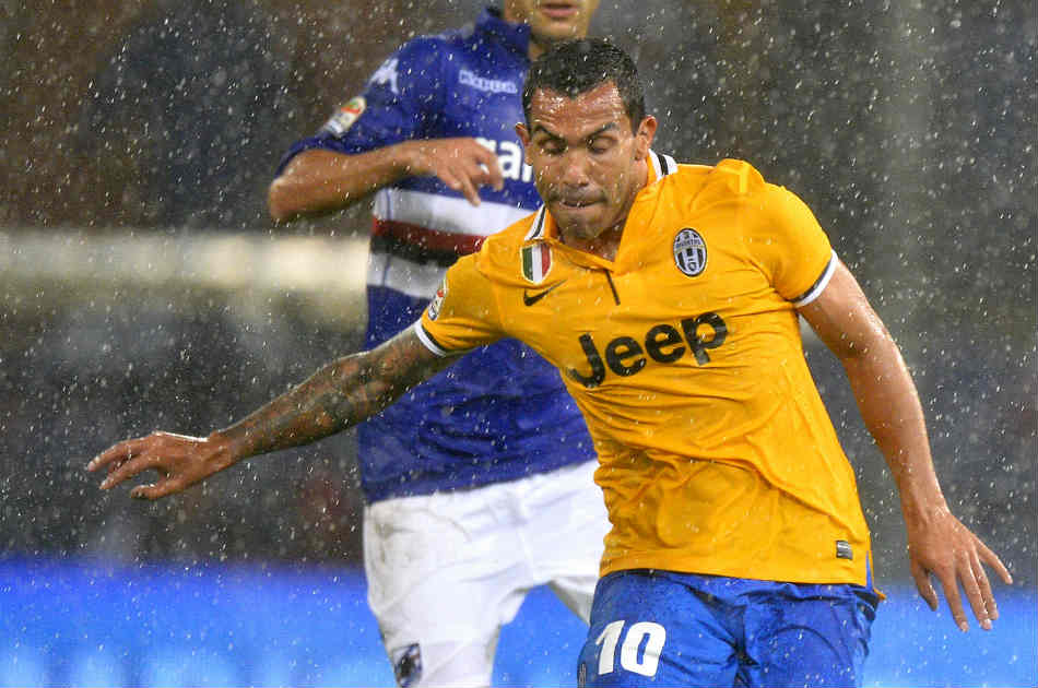 Con gol de Tévez, Juventus le ganó a la Sampdoria