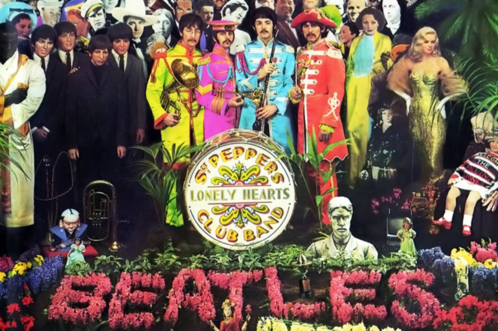  La carátula del trabajo discográfico “Sgt. Pepper’s Lonely Hearts Club Band”, con la que los Beatles revolucionaron la música en 1967. / EMI