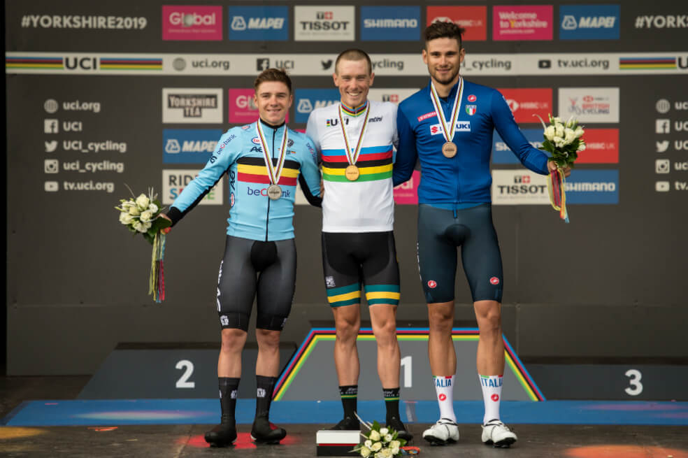 Rohan Dennis, campeón mundial de CRI, Daniel Felipe Martínez fue 30