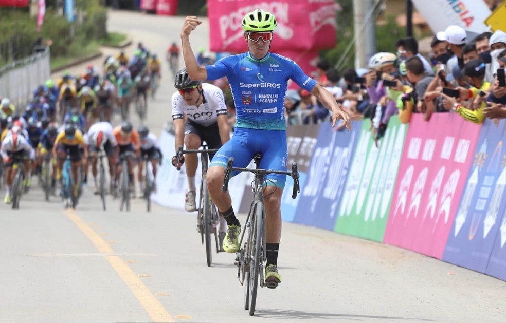 Bernardo Suaza ganó la primera etapa de la Vuelta a Colombia