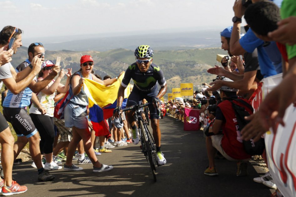 Nairo Quintana, pedalista del Movistar Team. Foto: AFP