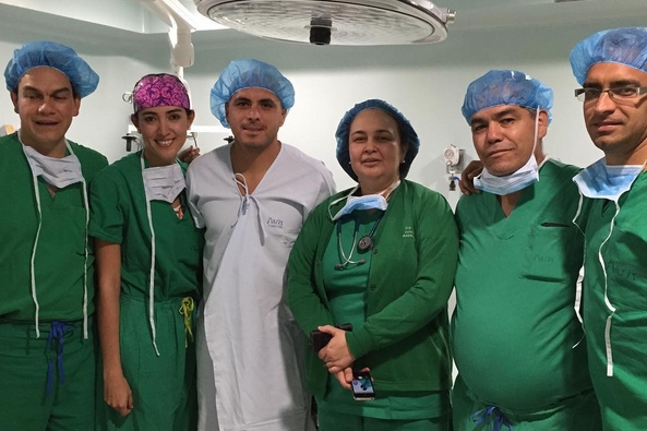 Ómar Pérez fue operado con éxito