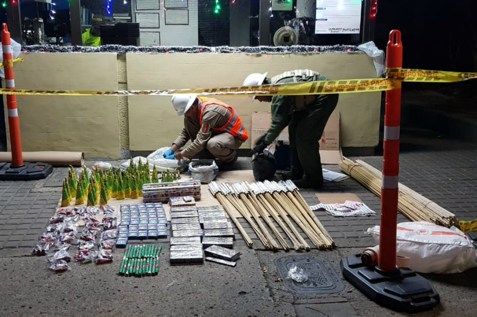 Incautan 37 kilos de pólvora ensamblada artesanalmente en el sur de Bogotá