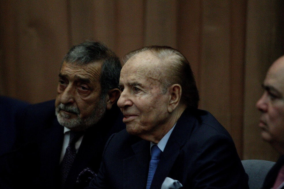 Expresidente argentino, Carlos Menem, condenado a tres años de prisión