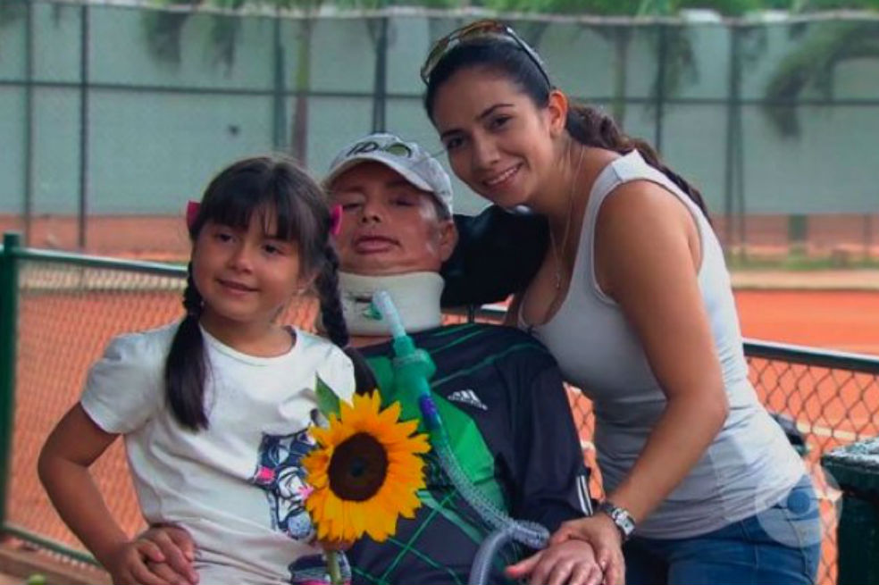 Raúl Ordoñez, el sparring de leyendas del tenis que sufre una enfermedad degenerativa