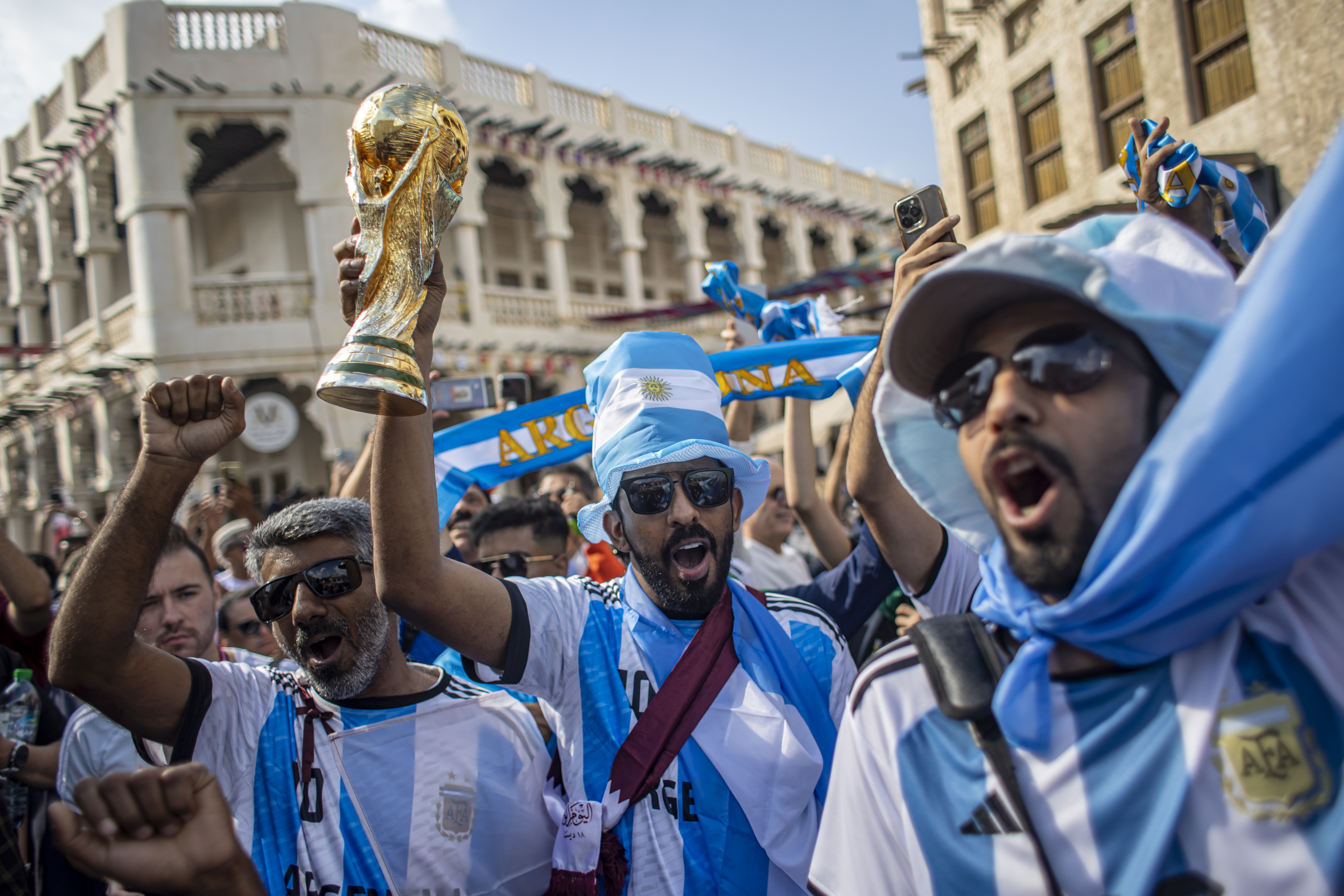 La localia de Argentina en la final del Mundial contra Francia