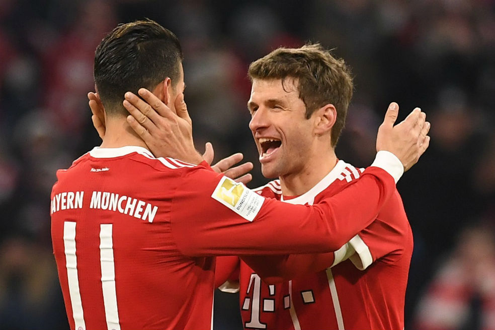 Thomas Müller: "Gracias James por la asistencia"