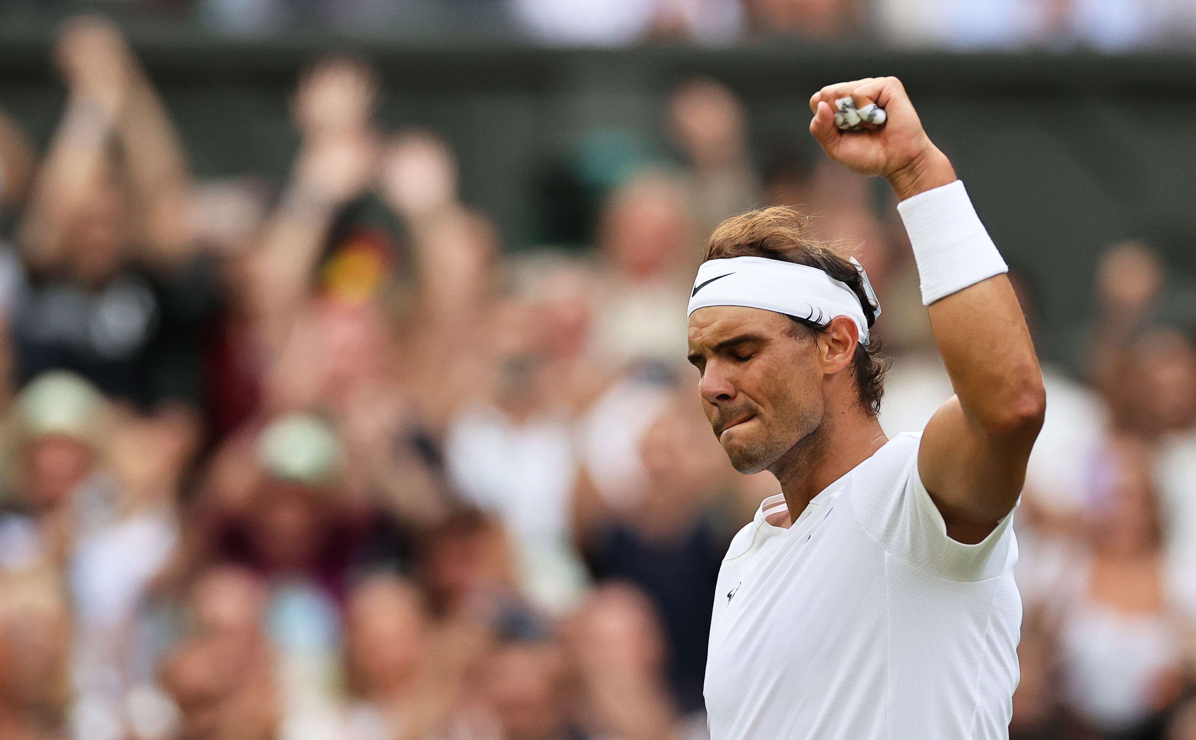 Sufrida victoria de Rafael Nadal, que ya está en las semifinales de Wimbledon
