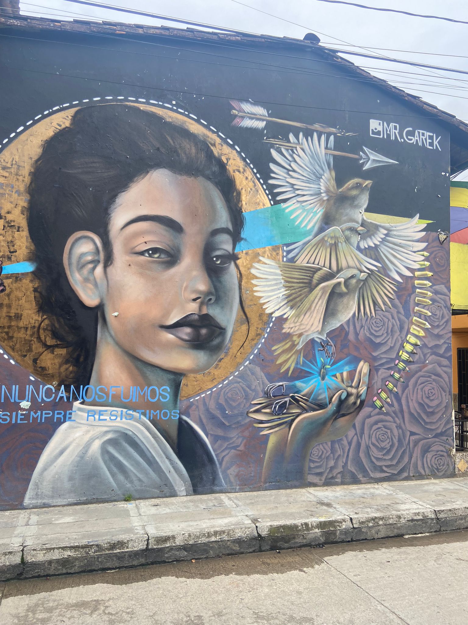 Mural en homenaje a Pastora Mira.