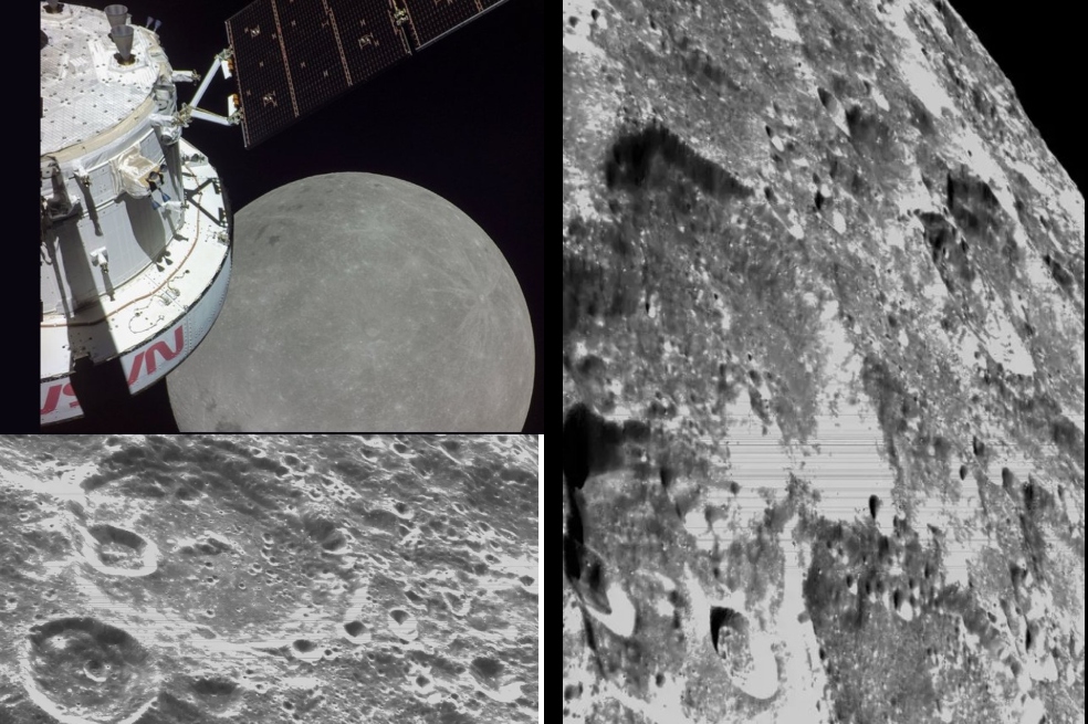 Estas son las mejores imágenes de la Luna tomadas por la nave Orion, de la Nasa