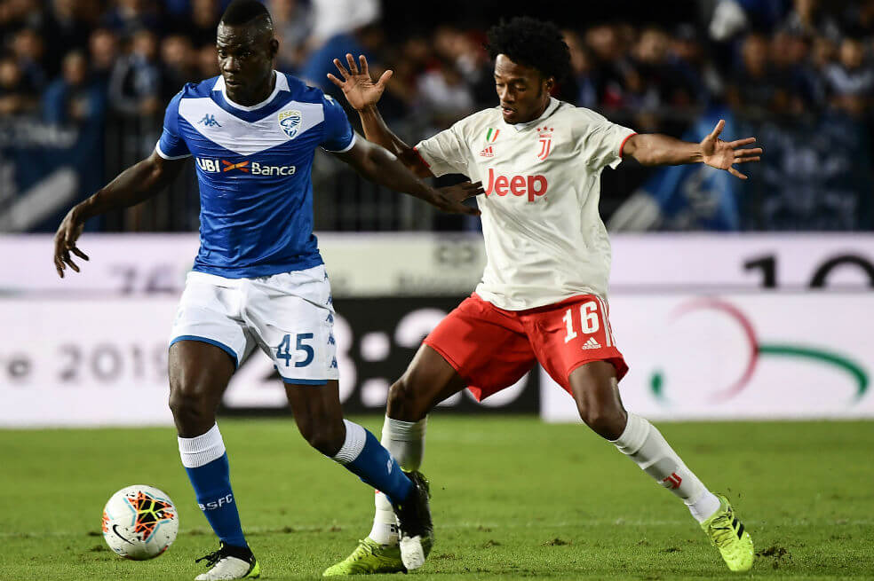 Juan Guillermo Cuadrado jugó en la victoria de Juventus sobre Brescia