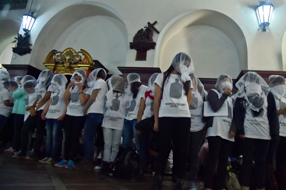 Así transcurrió protesta pacífica de Marcha Patriótica por muerte de sus militantes