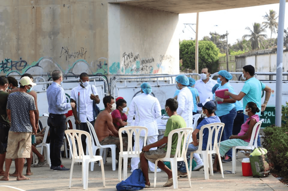 En Montería: Habitantes de la calle fueron ubicados en albergue para pasar cuarentena