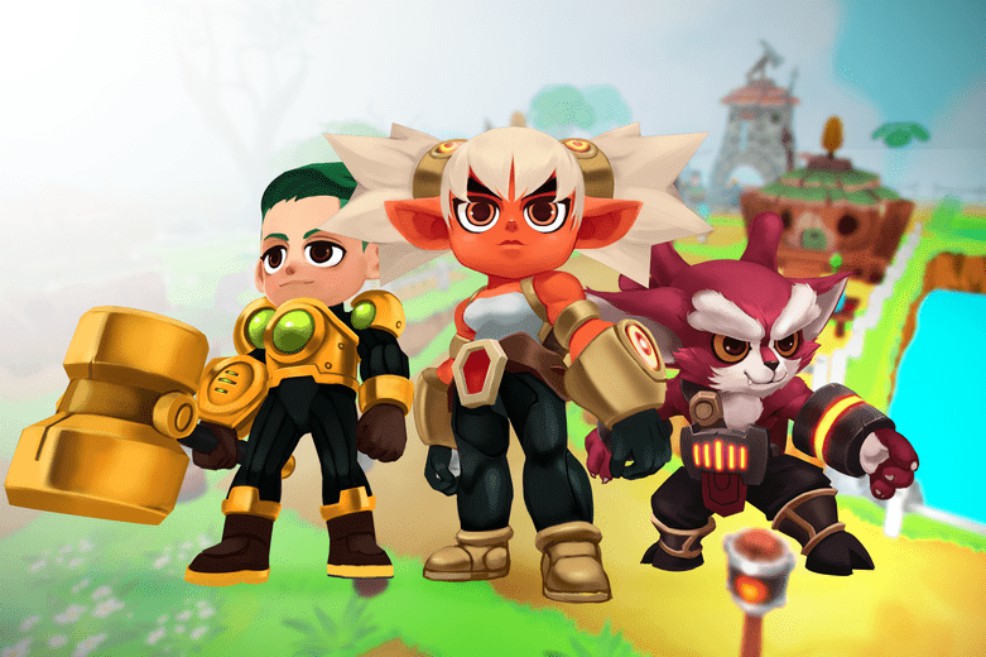 Personajes del videojuego Protectores de la Ciencia. 