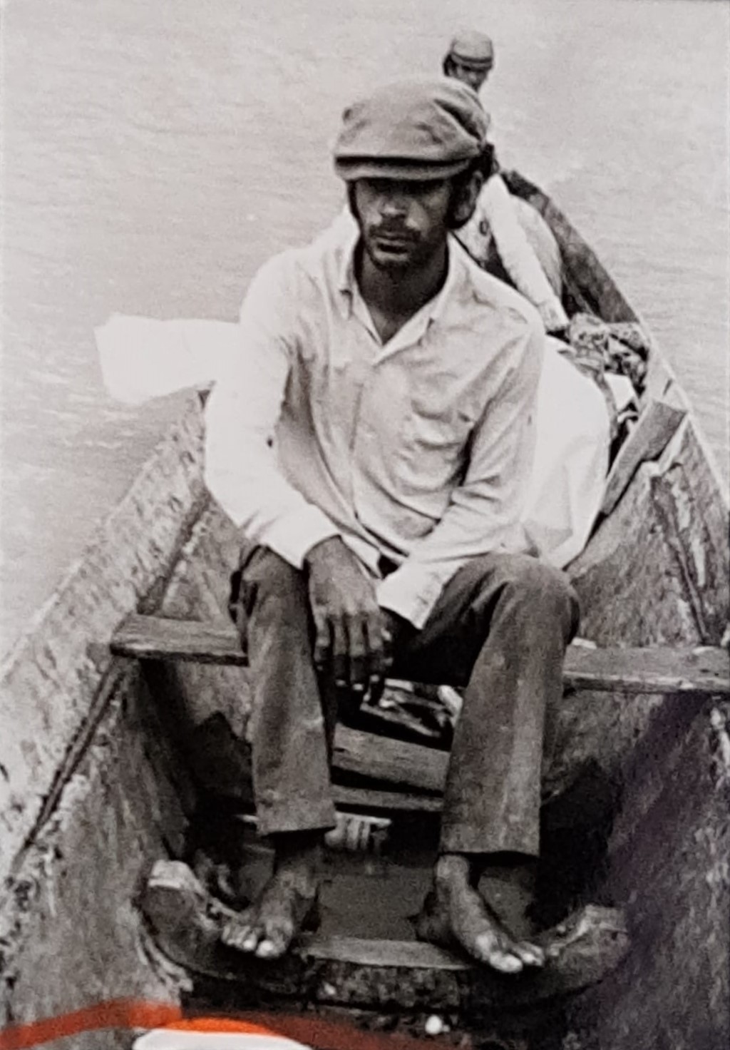 Alejandro Ovalles en el río Guaviare, 1978.