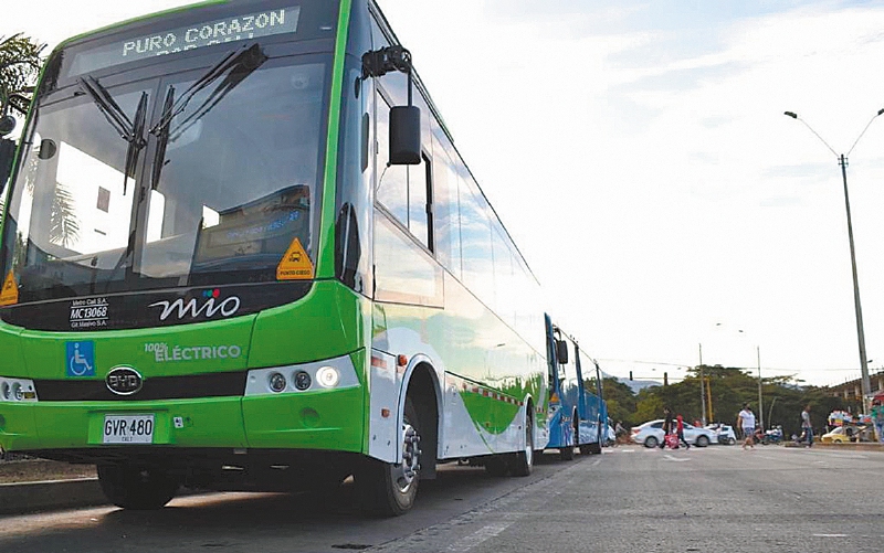 En Cali el objetivo es tener en 2025, como mínimo, un 10% de la flota eléctrica.  