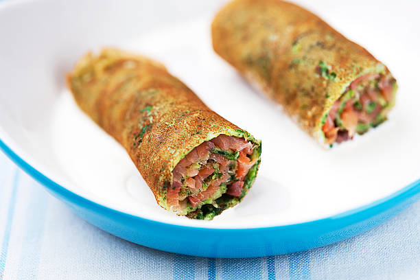 Crepes de salmón ahumado y espinacas, una receta para conquistar paladares