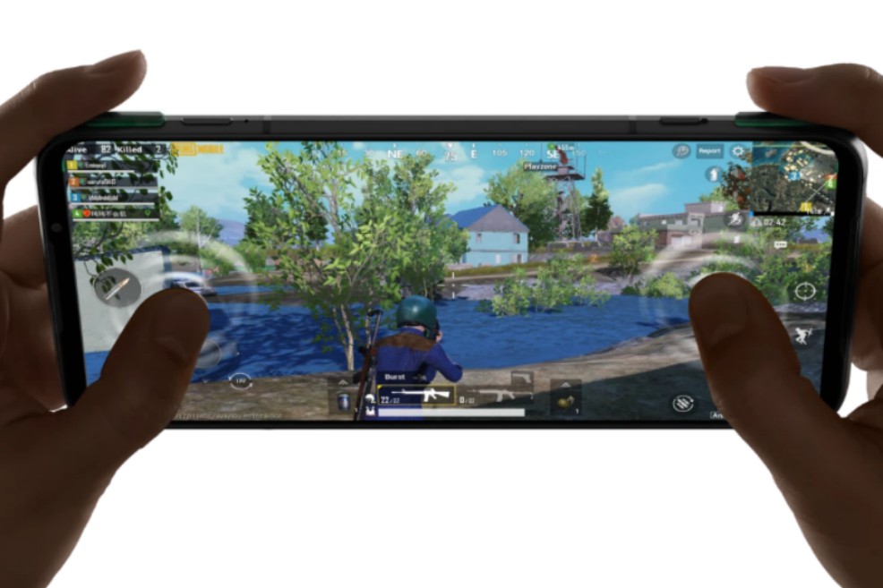 Imagen de los gatillos del Black Shark 3 Pro.