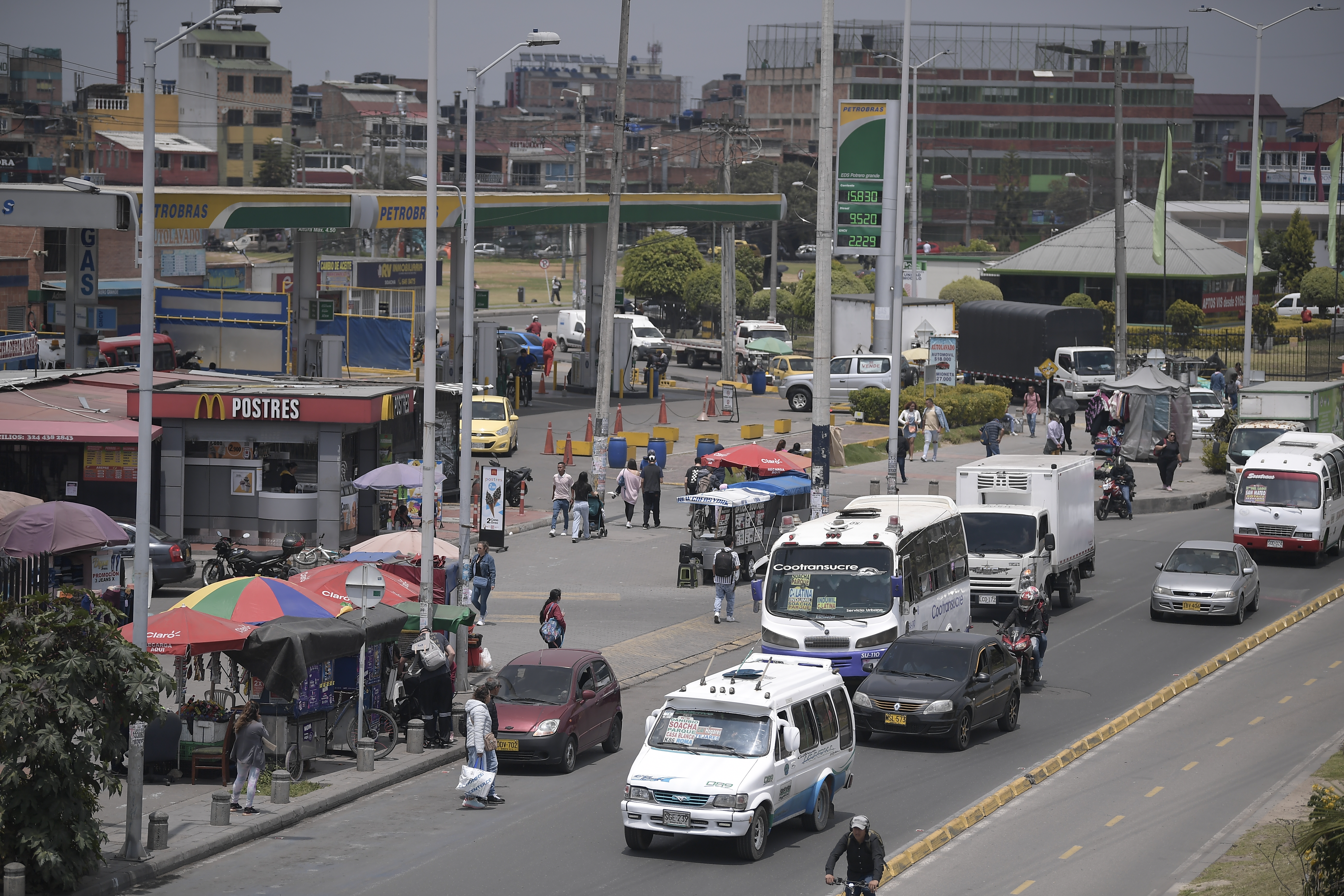 Varios conductores tuvieron que guardar sus carros ante las extorsiones en Soacha