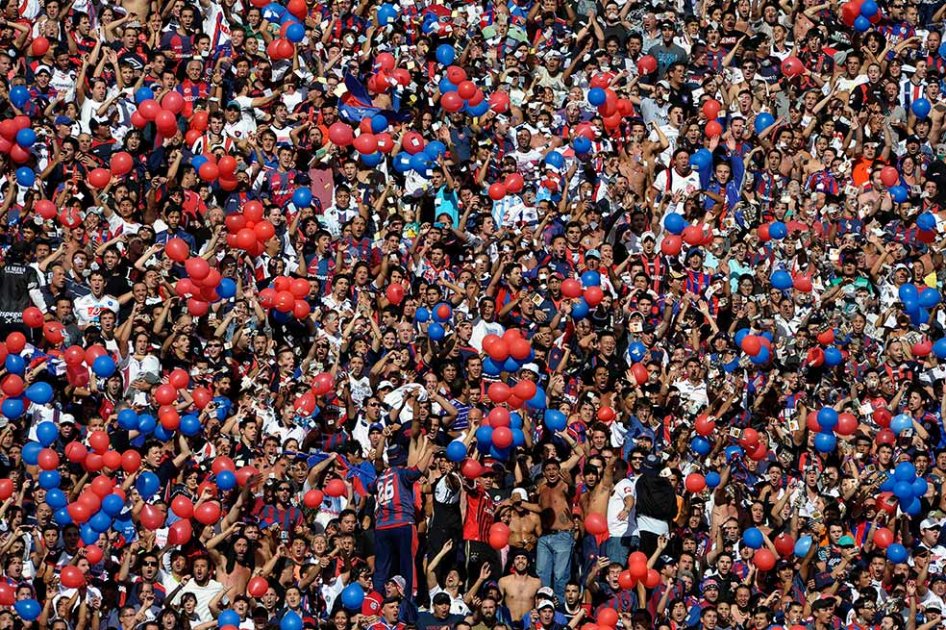 Hinchas del Club Atlético San Lorenzo de Almagro. / AFP