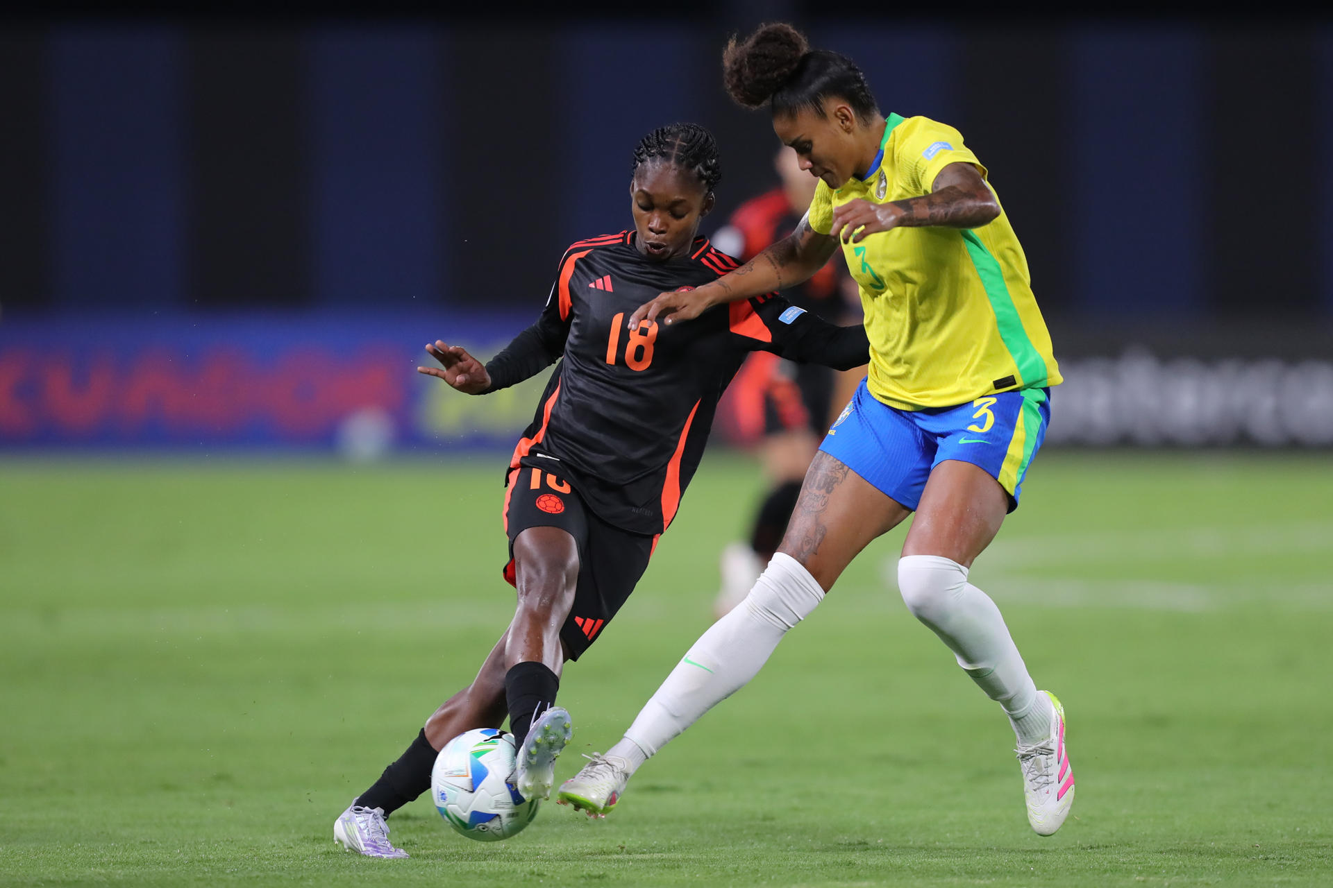 Colombia, con una más, no pudo ganarle a Brasil en la Copa América Femenina: video