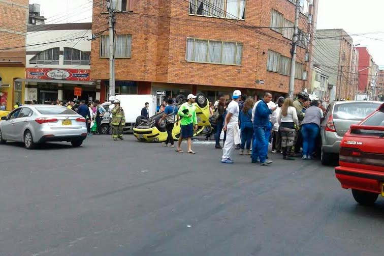Graves accidentes de tránsito en Bogotá dejan siete personas heridas
