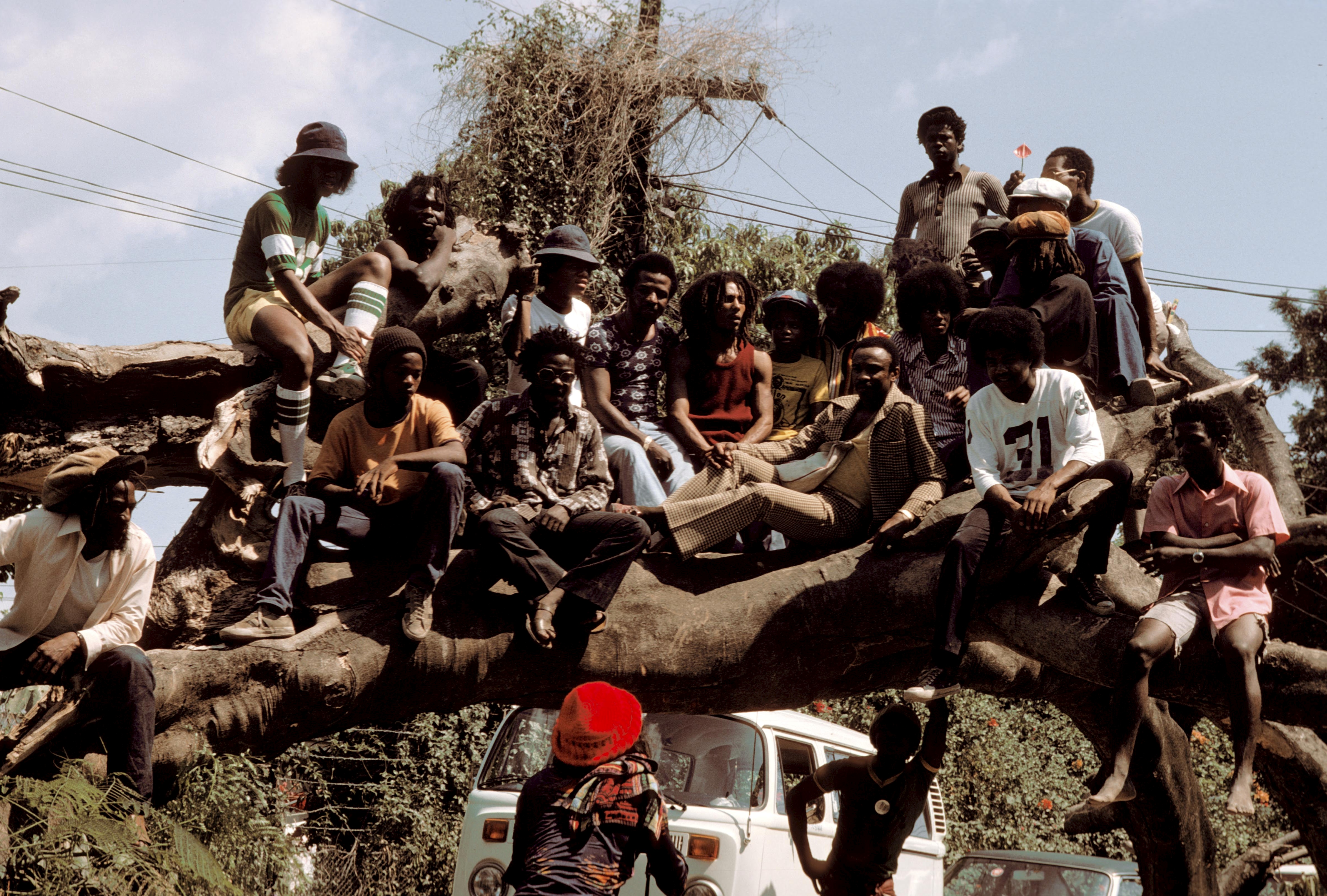 The Jackson 5 junto a Bob Marley and the Wailers, Jamaica, 1975