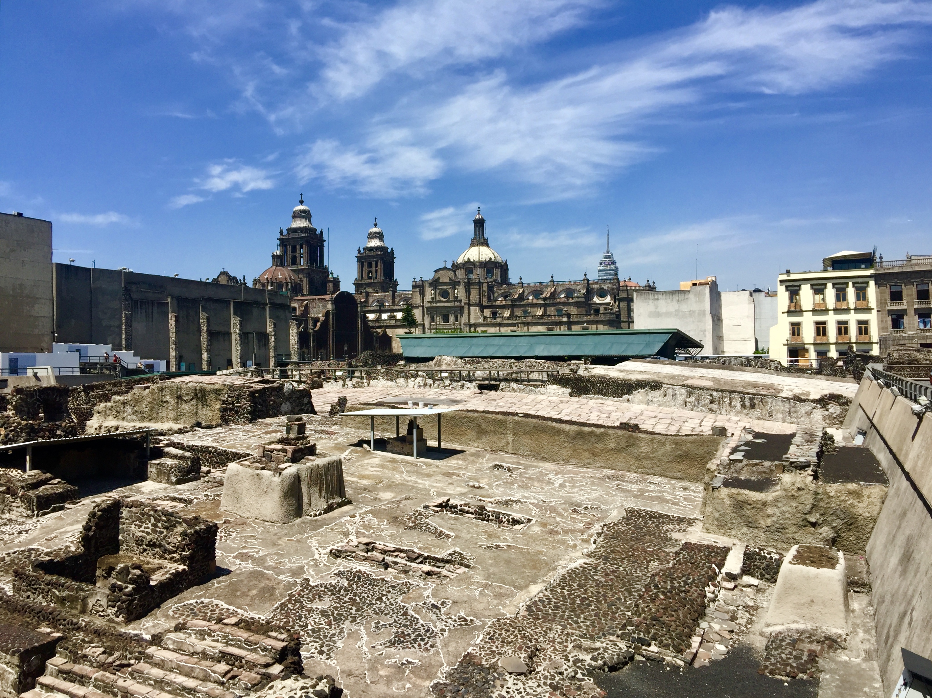 Ruinas de la ciudad de Tenochtitlán, la antigua capital de los aztecas en el centro de la Ciudad de México.