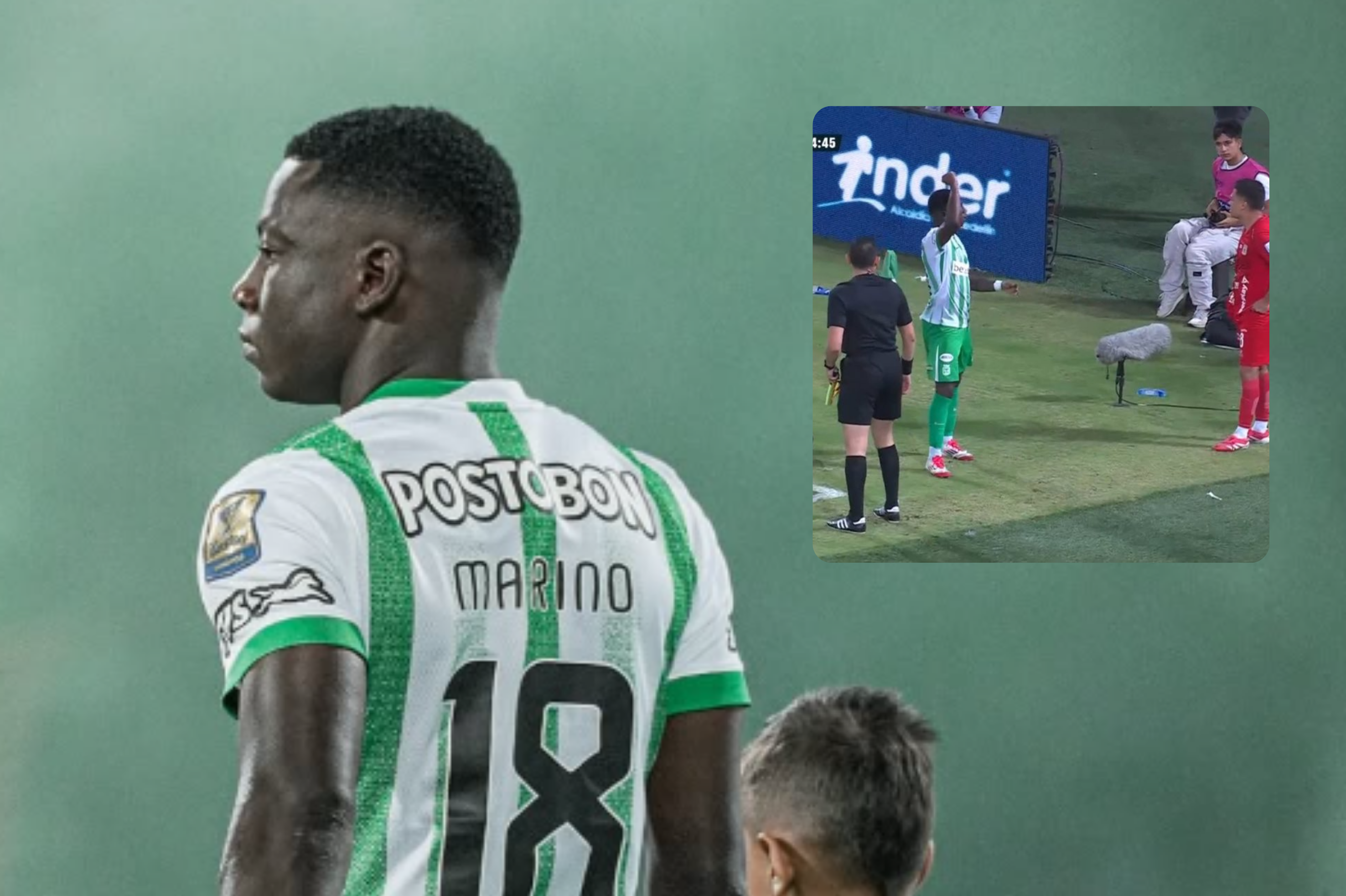 Marino Hinestroza y su gesto a ‘Juanfer’ Quintero que encendió la polémica: video