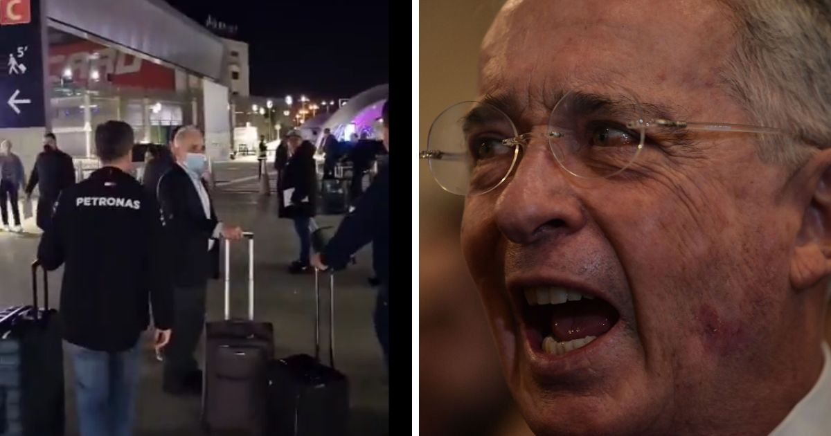 Video | “No eres bienvenido”: Álvaro Uribe fue insultado en su llegada a Argentina