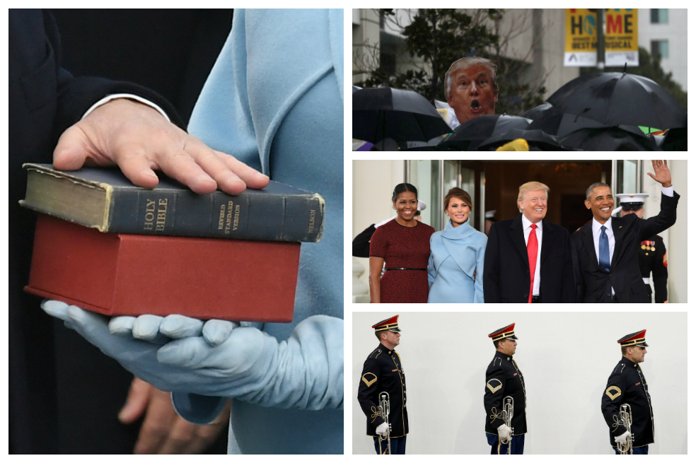 Los curiosos retratos que dejó la posesión de Donald Trump