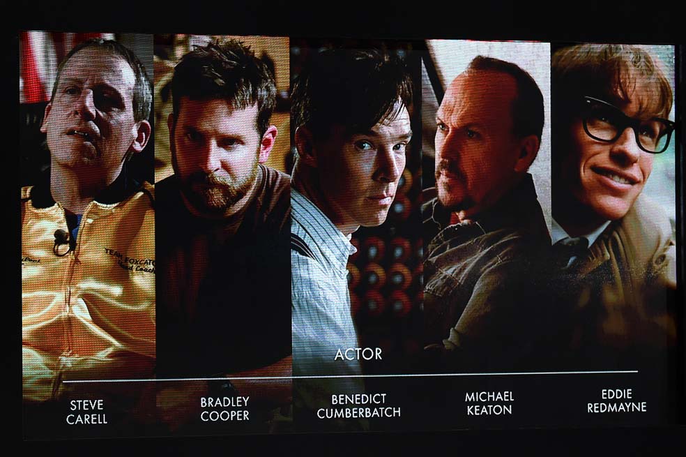 Nominados a mejor actor en los Premios Óscar 2015