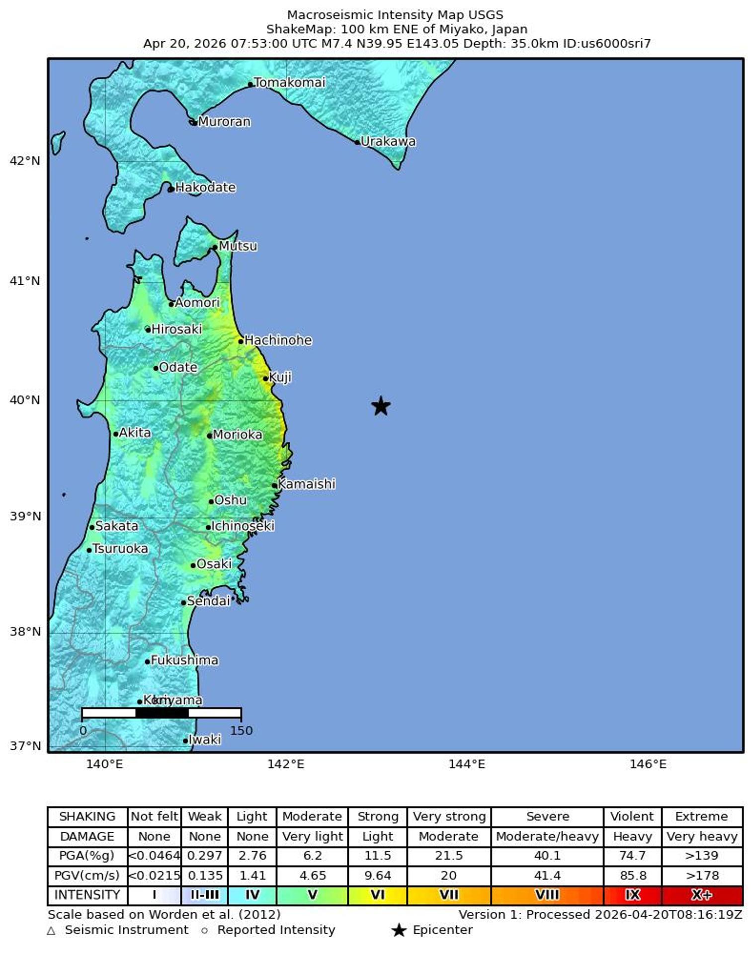 Alarmas encendidas en Japón: terremoto de 7,5 enciende las alertas de tsunami