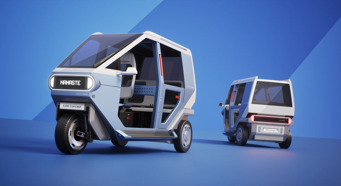 Así son los motocarros eléctricos de Hyundai y TVS