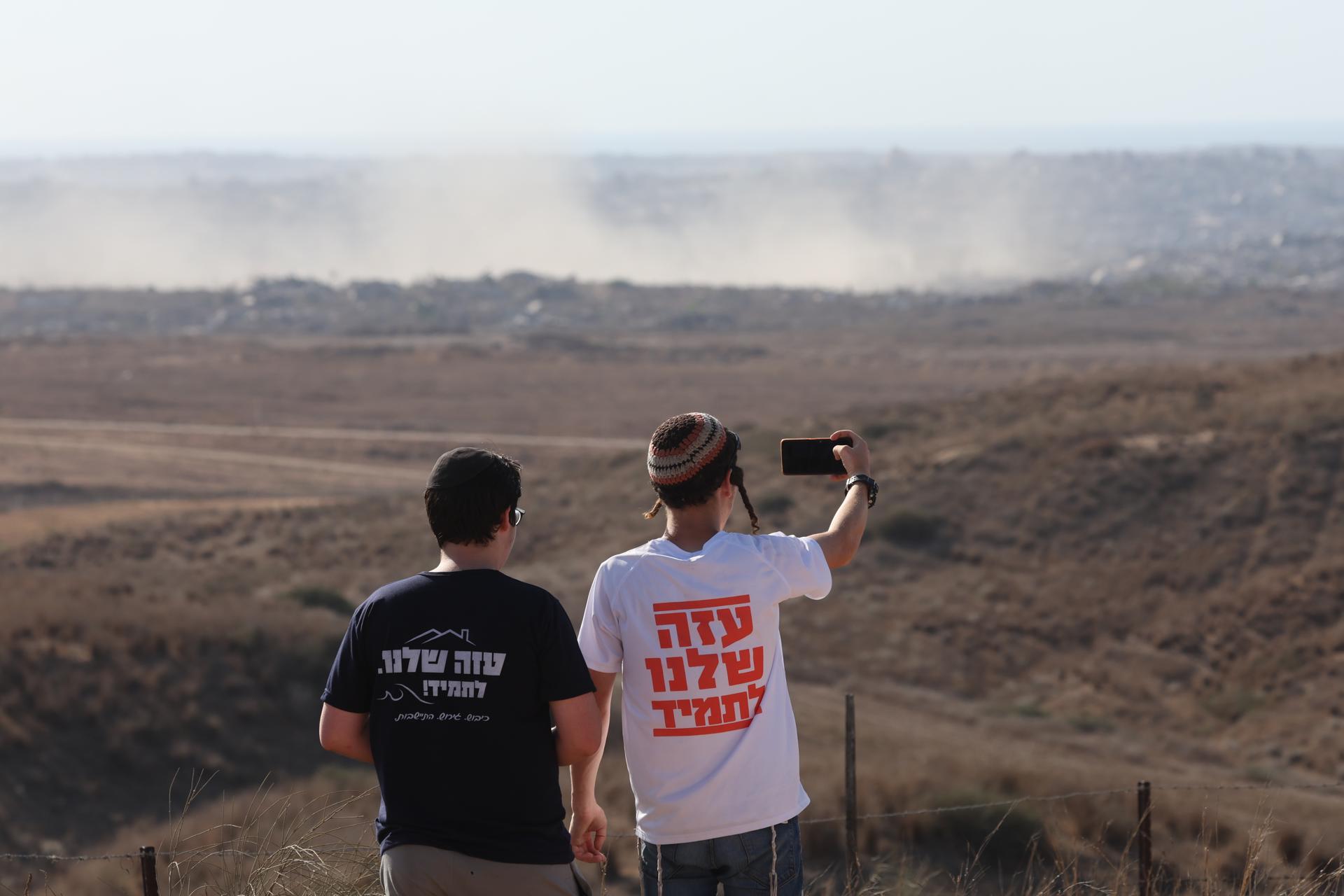 Así observan de cerca los ciudadanos israelíes el asedio a Gaza