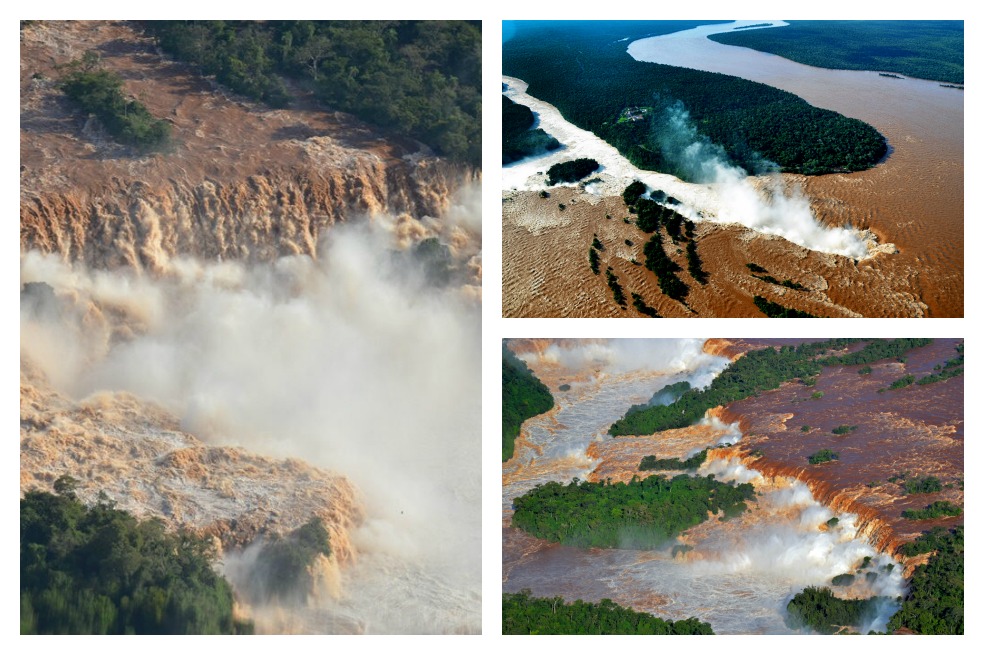 Cataratas de Iguazú cambian de color