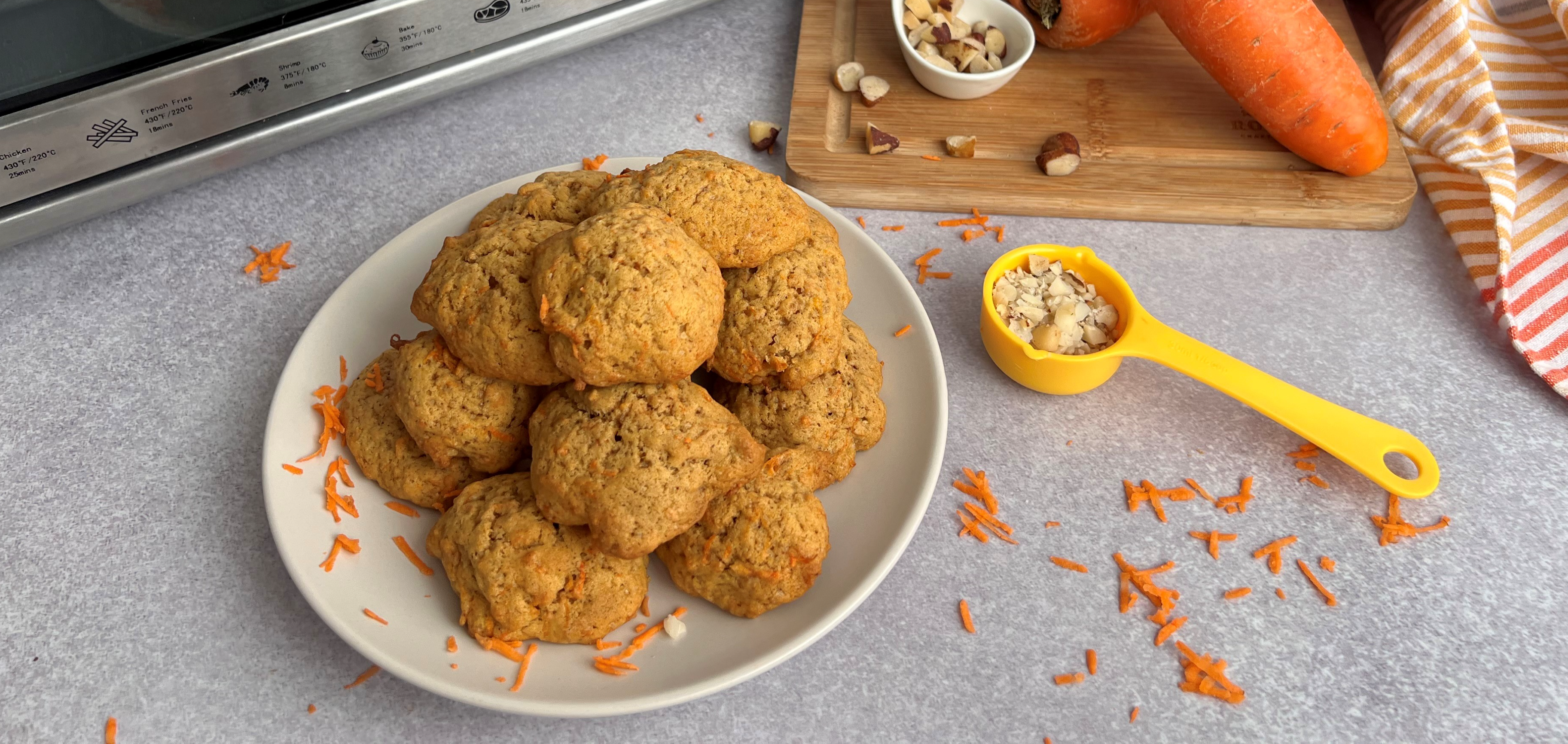 Receta: galletas de zanahoria esponjosas