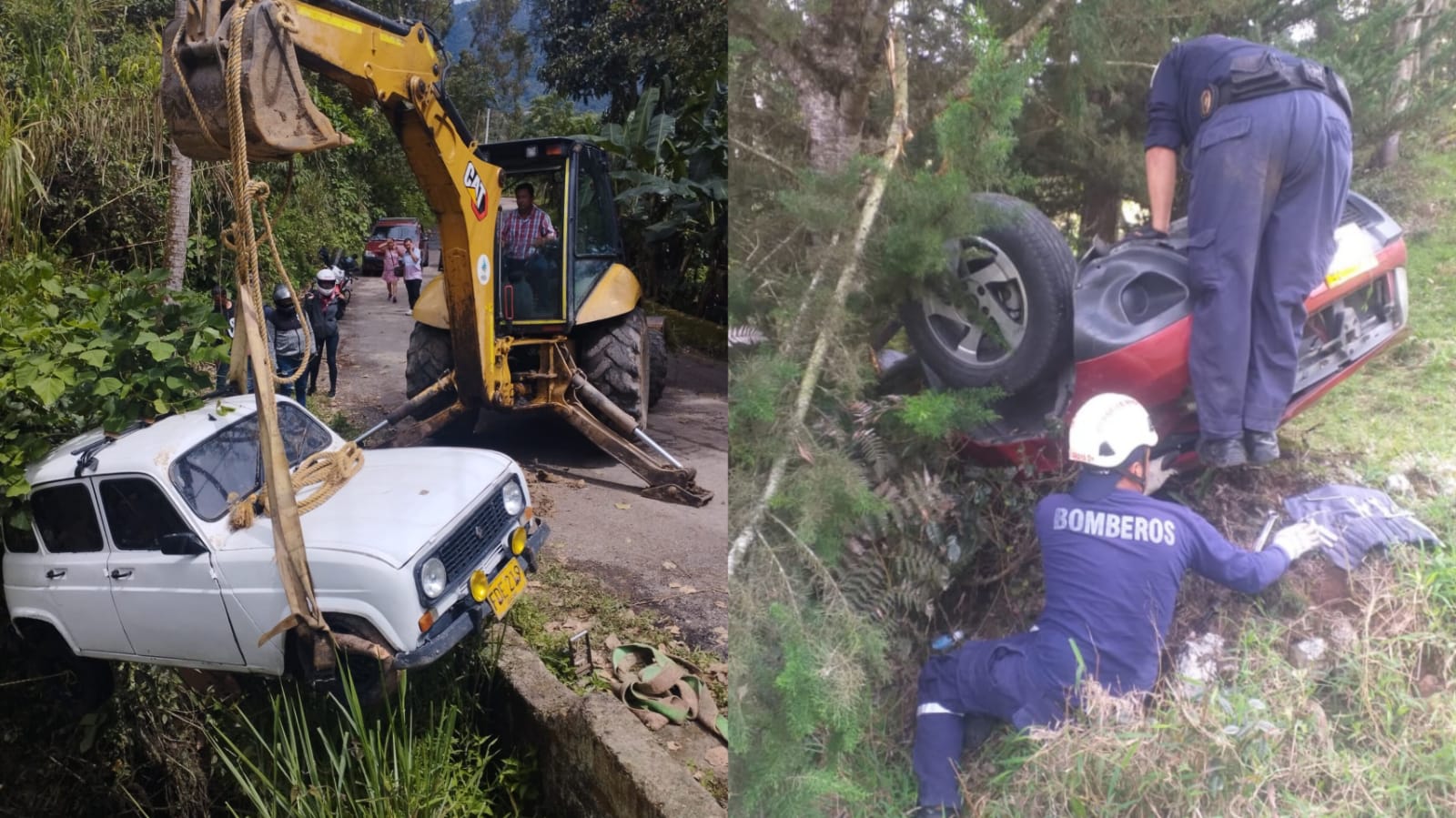 Autoridades reportan accidentes de tránsito en Cáqueza y Venecia (Cundinamarca)