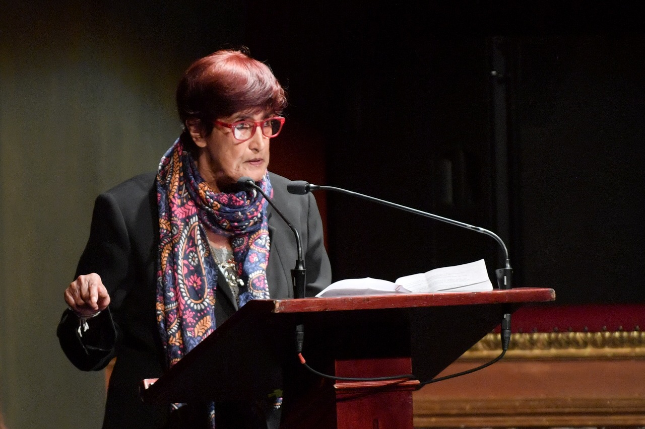 Patricia Ariza, ministra de Cultura, asistió a la conmemoración y reafirmó también el compromiso del Gobierno Nacional con la implementación del Acuerdo de paz.