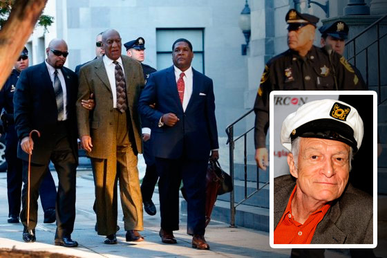 Hugh Hefner habría sido cómplice de Bill Cosby en casos de abuso