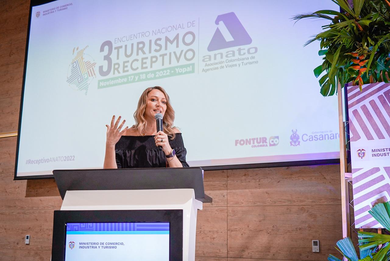Más adelante, el acto de instalación estuvo acompañado de la presentación “Potencialidades del turismo receptivo en Colombia”, por parte de Paula Cortés Calle, presidente ejecutiva de la Asociación Colombiana de Agencias de Viajes y Turismo (Anato).